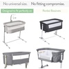 image:imageJoey  Joan Fitted 33x20 Bassinet Sheets for Maxi Cosi Iora BabyBond BCOLLight  Dark Sage