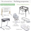 image:imageJoey  Joan Fitted 33x20 Bassinet Sheets for Maxi Cosi Iora BabyBond BCOLLight  Dark Sage