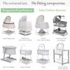image:imageJoey  Joan Fitted 33x20 Bassinet Sheets for Maxi Cosi Iora BabyBond BCOLLight Grey  Dark Grey
