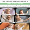 image:imageJoey  Joan Travel Crib Sheets for Baby Bjorn Guava Lotus Travel Crib 2pkDusty Blue  Navy