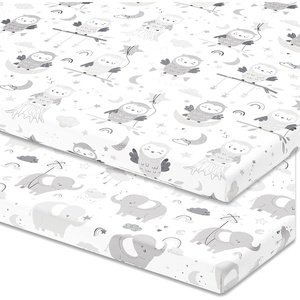 image:imageJoey  Joan Travel Crib Sheets for Baby Bjorn Guava Lotus Travel Crib 2pkSweet Dreams Elephants  Owls