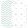 image:image5x33 Baby Bassinet Sheets Boys Girls 2 Pack2pack ElephantsChevron