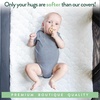 image:imageJoey  Joan Waterproof Pack and Play Mattress Pad Protector Cover  Compatible with Graco Pack n Play  2 Pack Quilted Playard Sheets of Viscose Made from Bamboo  27 x 39for Guava Lotus  Babybjorn Travel Crib
