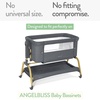 image:imageJoey  Joan Waterproof Pack and Play Mattress Pad Protector Cover  Compatible with Graco Pack n Play  2 Pack Quilted Playard Sheets of Viscose Made from Bamboo  27 x 39for ANGELBLISS Bassinet