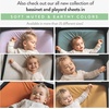 image:imageJoey  Joan Waterproof Pack and Play Mattress Pad Protector Cover  Compatible with Graco Pack n Play  2 Pack Quilted Playard Sheets of Viscose Made from Bamboo  27 x 39for Guava Lotus  Babybjorn Travel Crib