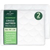 image:imageJoey  Joan Waterproof Pack and Play Mattress Pad Protector Cover  Compatible with Graco Pack n Play  2 Pack Quilted Playard Sheets of Viscose Made from Bamboo  27 x 3918 x 36 Cradle