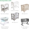 image:imageJoey  Joan Baby Cradle Sheets Fitted 18 x 36 for Wooden Cradle Mattress