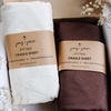 image:imageJoey  Joan Baby Cradle Sheets Fitted 18 x 36 for Wooden Cradle MattressCream  Chocolate Brown