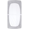 image:imageCuddly Cubs Changing Pad Covers  2 Pack  Snuggly Soft Plush Cotton Changing Table Covers for Boy Girl  Fits Perfectly on Summer Infant and Other 16 x 32 Baby Changing Table Pads  Heather GreyGrey