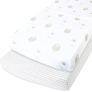 image:imageCuddly Cubs Changing Pad Covers  2 Pack  Snuggly Soft Plush Cotton Changing Table Covers for Boy Girl  Fits Perfectly on Summer Infant and Other 16 x 32 Baby Changing Table Pads  Heather Grey2Pack Grey