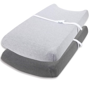 image:imageCuddly Cubs Changing Pad Covers  2 Pack  Snuggly Soft Plush Cotton Changing Table Covers for Boy Girl  Fits Perfectly on Summer Infant and Other 16 x 32 Baby Changing Table Pads  Heather GreyGrey