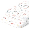 image:imageJoey  Joan Fitted Baby Moses Basket Bassinet Sheets 12x29 100 CottonFarm Animals