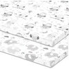 image:imageJoey  Joan Fitted Baby Moses Basket Bassinet Sheets 12x29 100 CottonSweet Dreams Elephants  Owls
