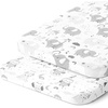 image:imageJoey  Joan Fitted Baby Moses Basket Bassinet Sheets 12x29 100 CottonSweet Dreams Elephants  Owls